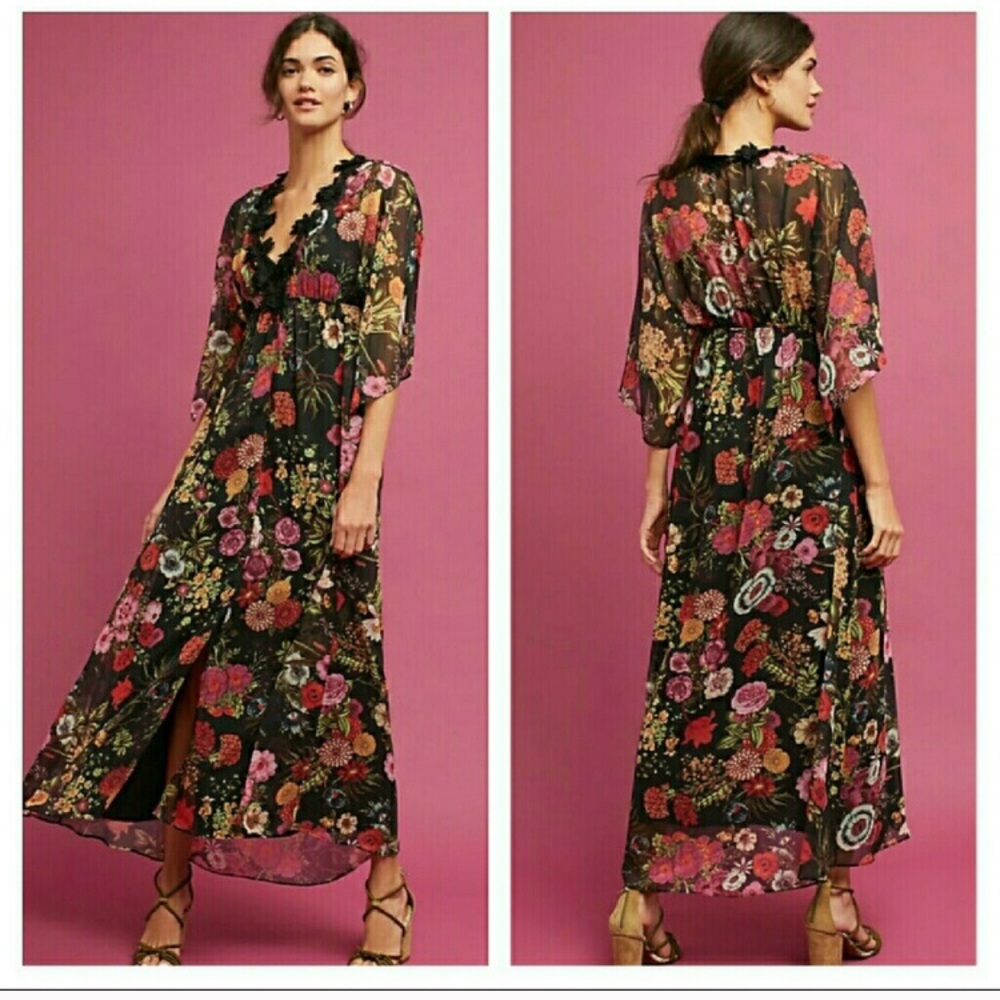 Anthropologie Farm Rio Maxi Dress
